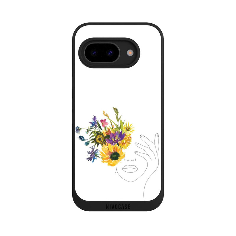 Pixel 9a NIVOpure Line Art Tournesols femme