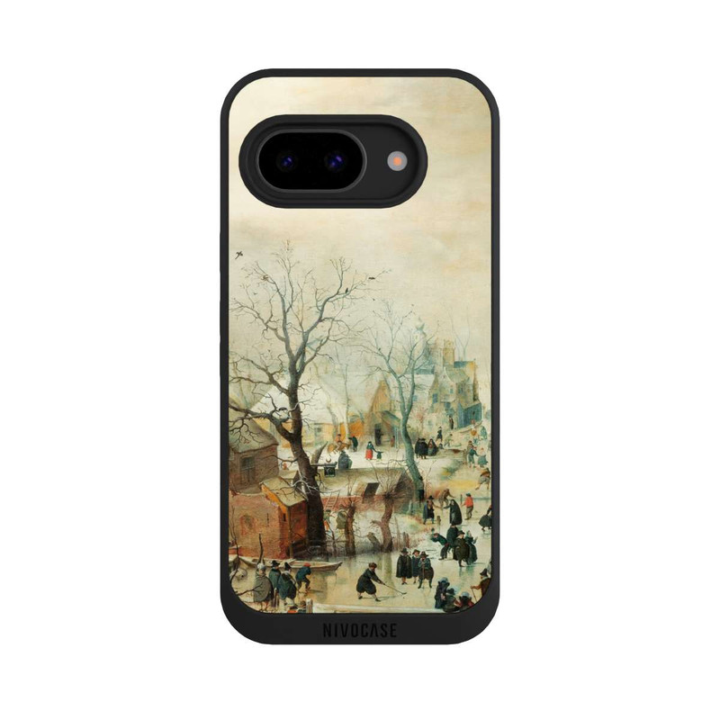 Pixel 9 a NIVOpure Winter Landscape with Ice Skaters - Hendrick Avercamp
