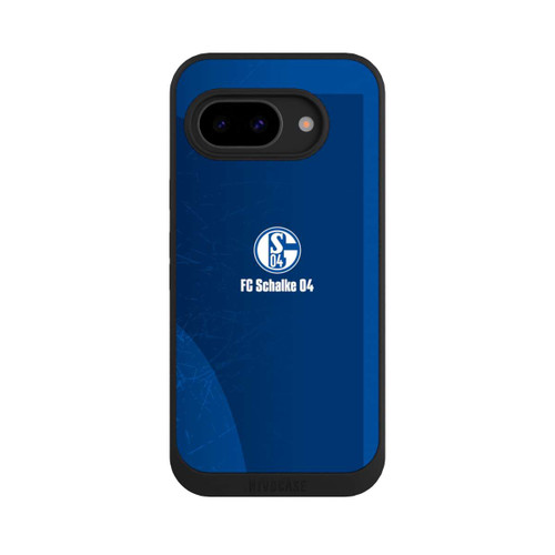 Google Pixel 9a NIVOpure Schalke 04 Blauer Hintergrund Mit Logo
