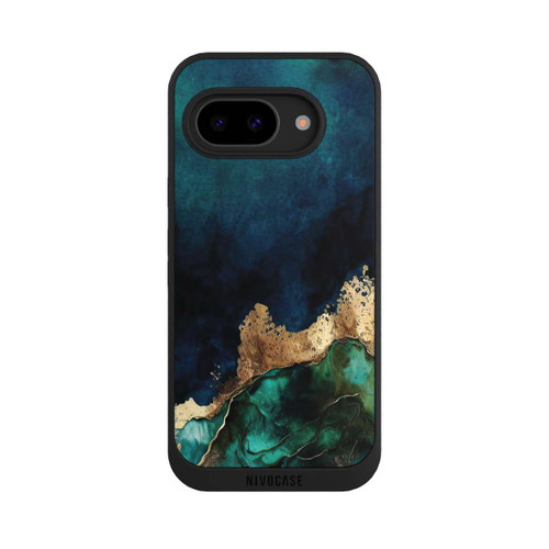 Google Pixel 9a NIVOpure Petrolblau mit Gold