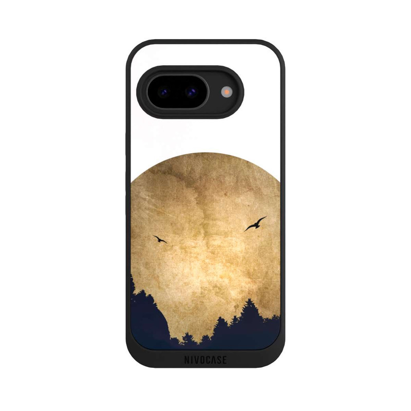 Pixel 9 a NIVOpure Zwei Vögel vor Mond