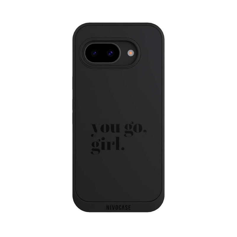 Pixel 9a NIVOpure You Go Girl Schwarz Transparent