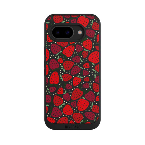 Google Pixel 9a NIVOpure Strawberry Pattern Comic Transparent