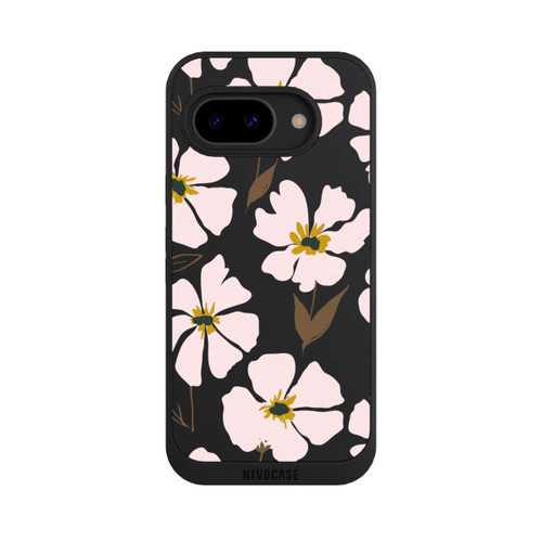 Google Pixel 9a NIVOpure Simple Pastell Flowers Rose Transparent