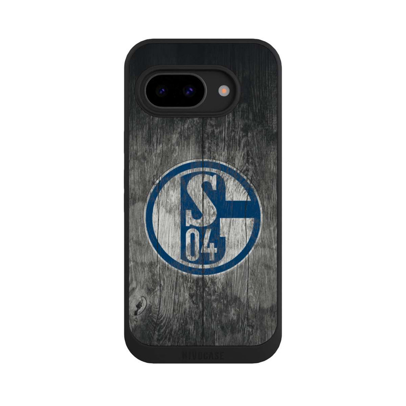 Pixel 9 a NIVOpure Schalke 04 Holz Look