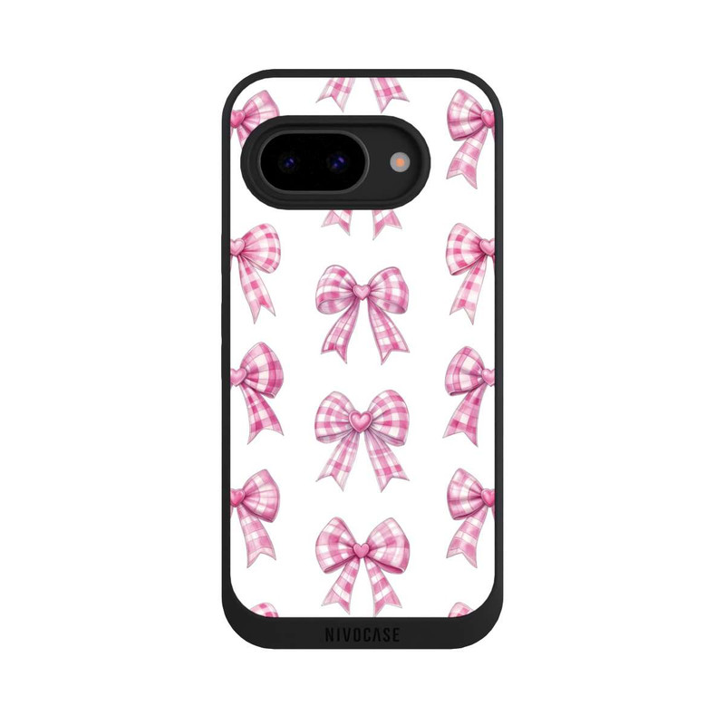 Pixel 9 a NIVOpure Pink Gingham Hearts and Bows