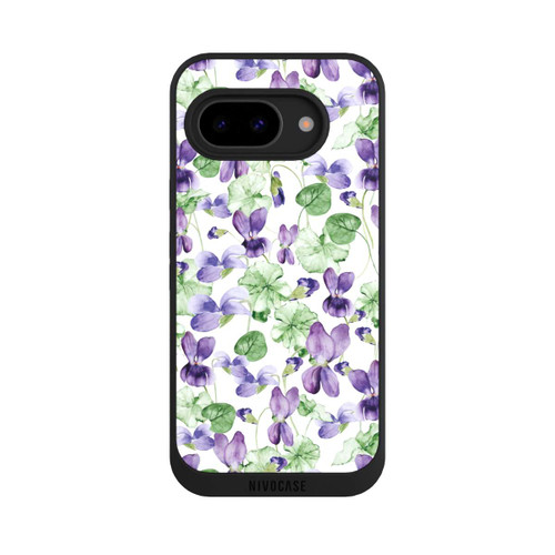 Google Pixel 9a NIVOpure Purple Wildflowers Pattern Watercolor