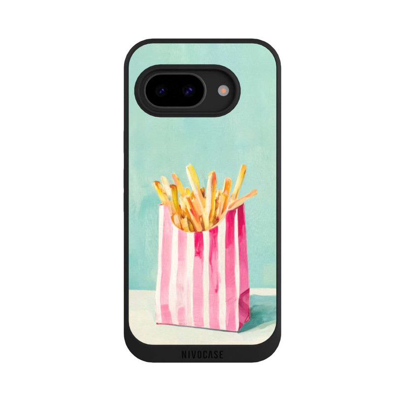 Pixel 9a NIVOpure Retro Fries Blue Watercolor