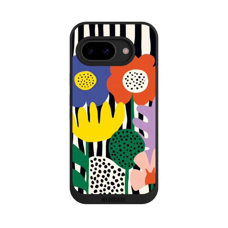 Pixel 9 a NIVOpure Flowers Striped Background