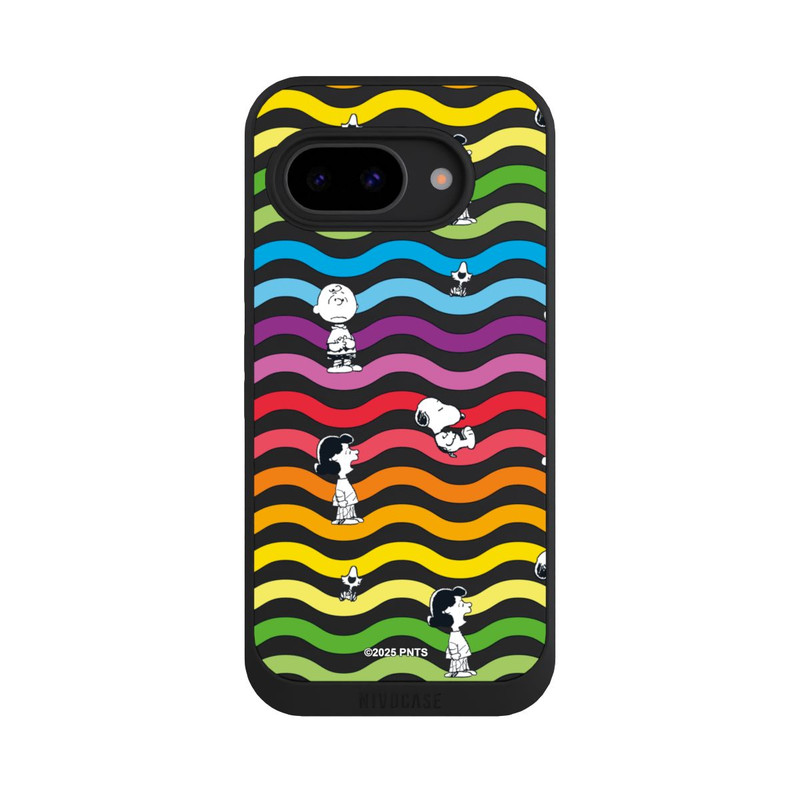 Pixel 9a NIVOpure Snoopy Pattern Rainbow Transparent