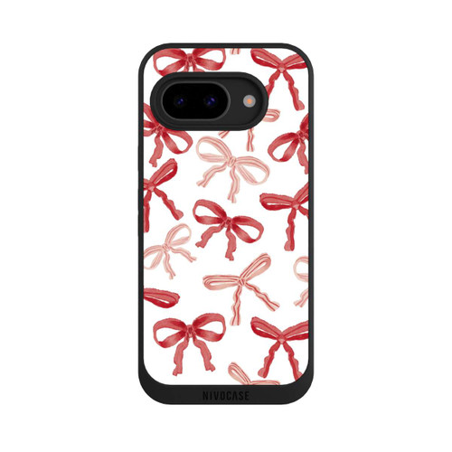 Google Pixel 9a NIVOpure Red Bows Pattern