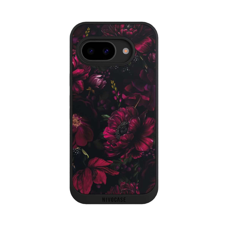 Pixel 9a NIVOpure Dunkle Rote Blumen Liebe
