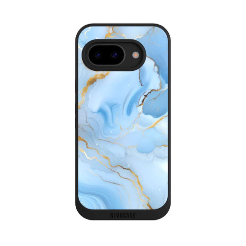 Google Pixel 9a NIVOpure Blauer Marmor