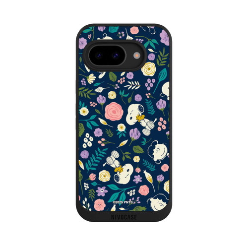 Google Pixel 9a NIVOpure Peanuts Dark Flower Pattern