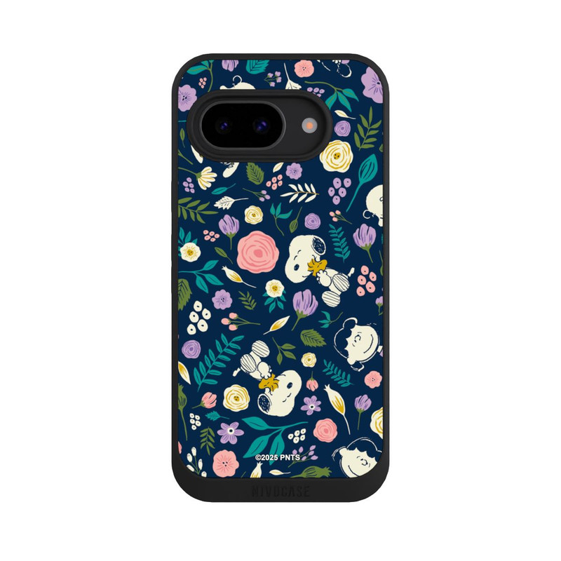 Pixel 9a NIVOpure Peanuts Dark Flower Pattern