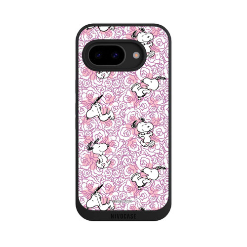 Google Pixel 9a NIVOpure Peanuts Pink Roses Pattern