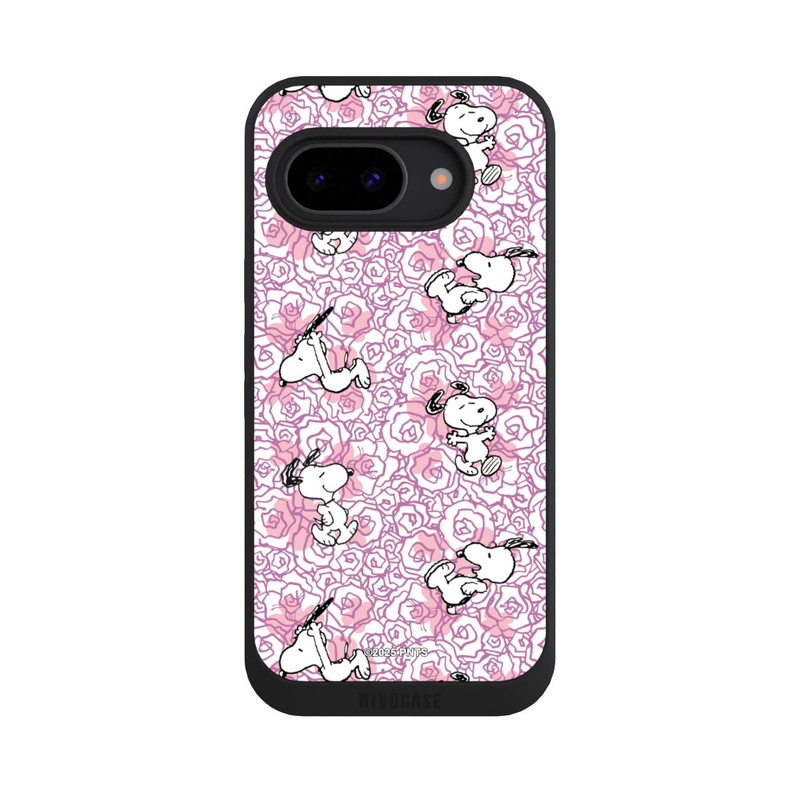 Pixel 9a NIVOpure Peanuts Pink Roses Pattern