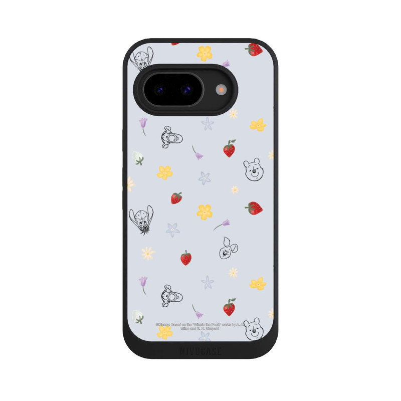 Pixel 9a NIVOpure Winnie Puuh und Freunde Erdbeer Muster Blau