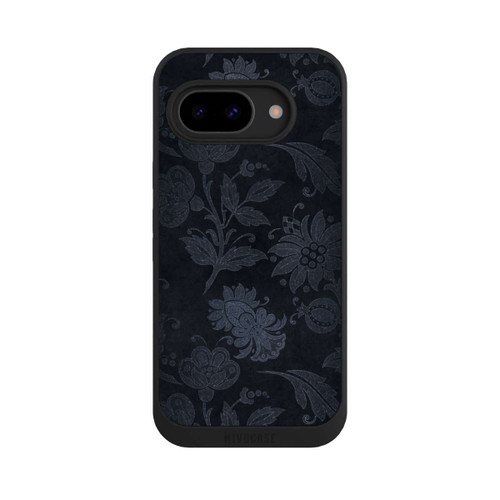 Google Pixel 9a NIVOpure  Silberne Blumen auf Samt