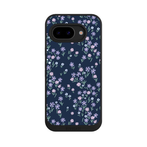 Google Pixel 9a NIVOpure Dark Blue Floral Theme