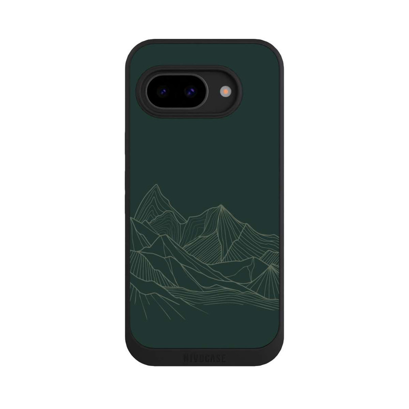 Pixel 9a NIVOpure Berg Line Art Grün