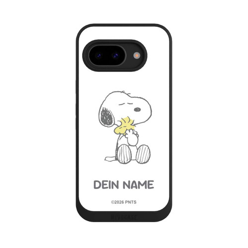 Google Pixel 9a NIVOpure Snoopy And Woodstock Cuddling Personalisierbar
