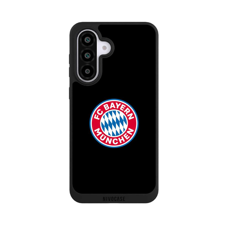 Galaxy A56 5G NIVOpure Logo FCB sur fond noir