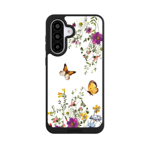 Samsung Galaxy A56 5G NIVOpure Schmetterlinge und bunte Blumen