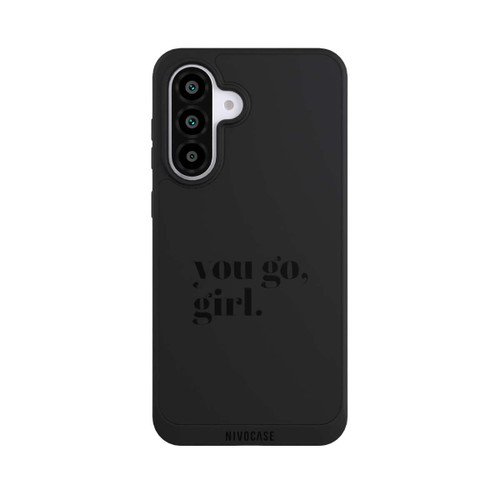 Samsung Galaxy A56 5G NIVOpure You Go Girl Schwarz Transparent