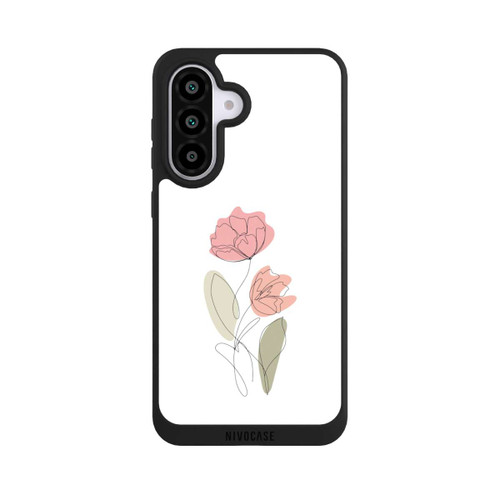Samsung Galaxy A56 5G NIVOpure Flower Line Art Red