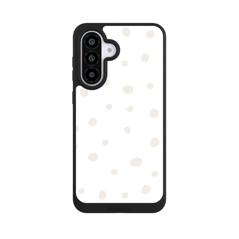 Galaxy A56 5G NIVOpure Motif à Pois Blanc Marron