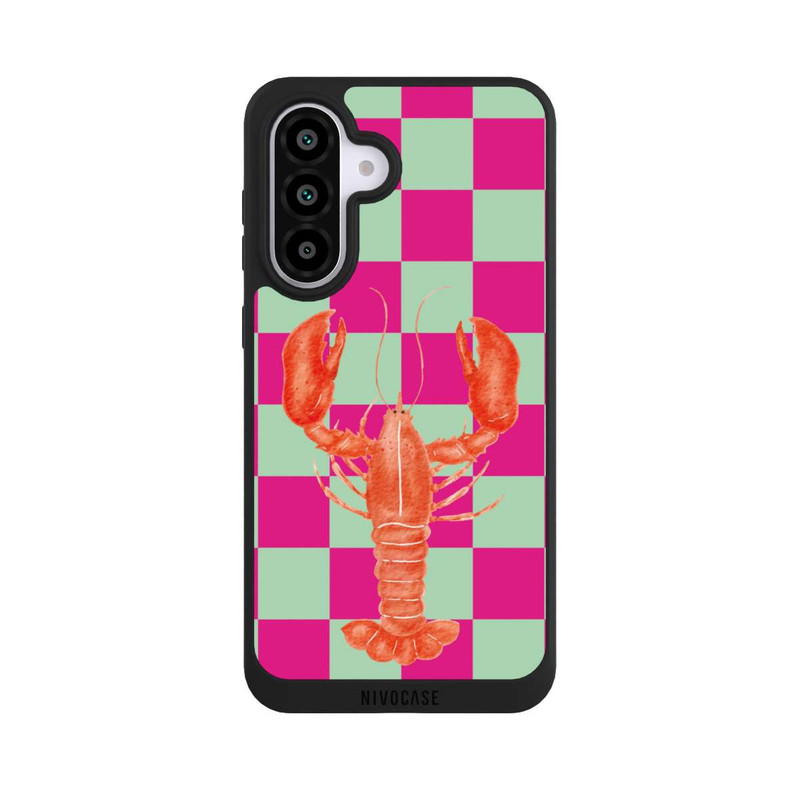 Galaxy A56 5G NIVOpure Pink Checkers Lobster