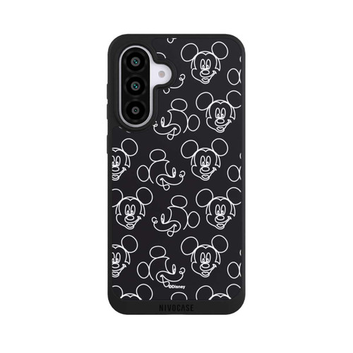 Samsung Galaxy A56 5G NIVOpure Disney Mickey Faces Black Line Art Pattern