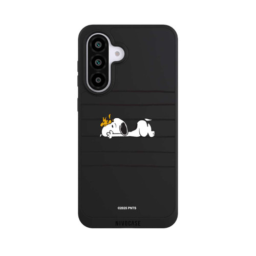 Samsung Galaxy A56 5G NIVOpure Snoopy Woodstock Streifen Peanuts Transparent