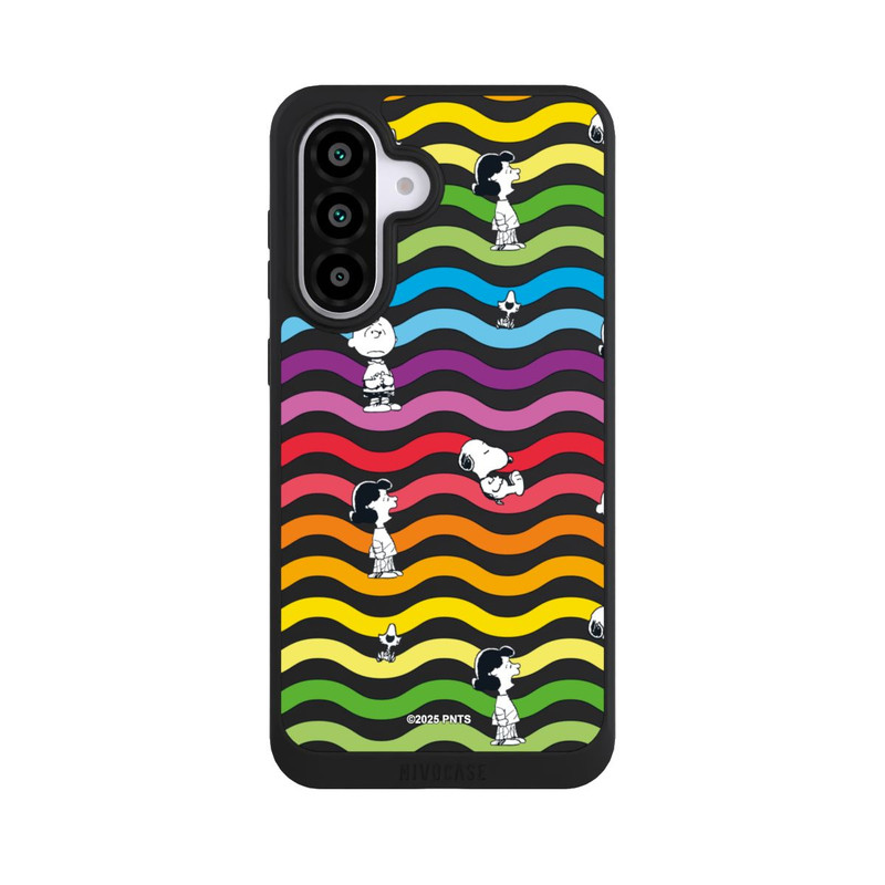 Galaxy A56 5G NIVOpure Snoopy Pattern Rainbow Transparent