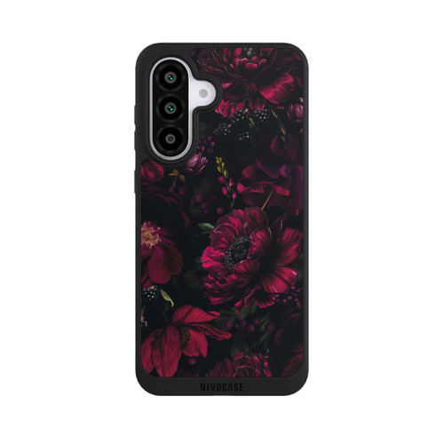 Samsung Galaxy A56 5G NIVOpure Dunkle Rote Blumen Liebe