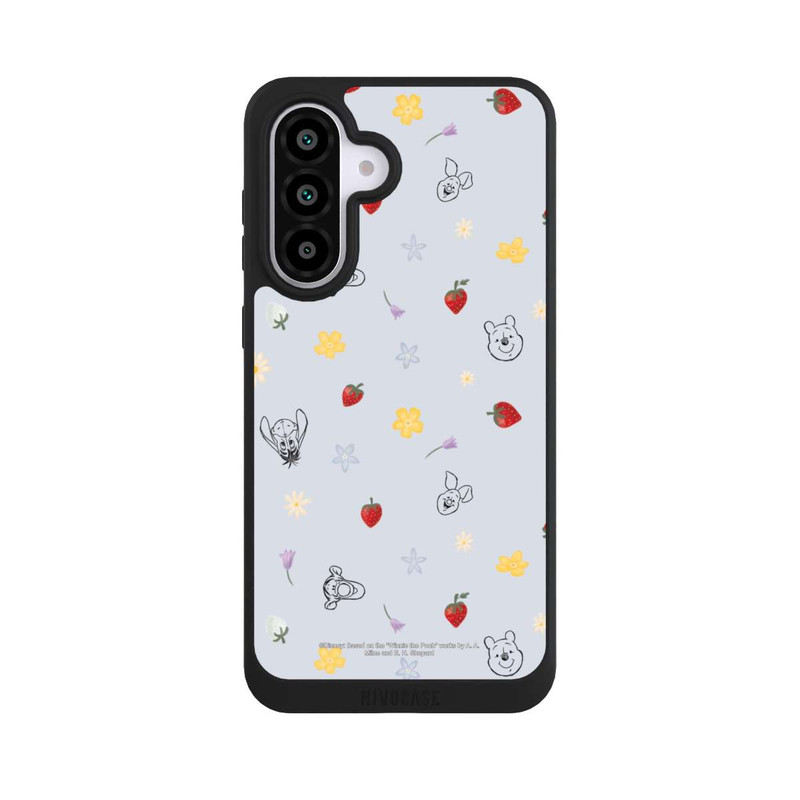 Galaxy A56 5G NIVOpure Winnie the Pooh and Friends Strawberry Pattern Blue