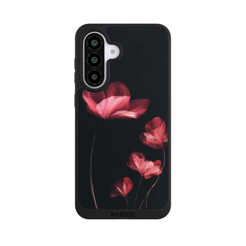 Samsung Galaxy A56 5G NIVOpure Fleurs Bordeaux Noires
