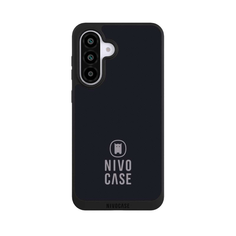Galaxy A56 5G NIVOpure Nivocase Logo Schwarz Grau