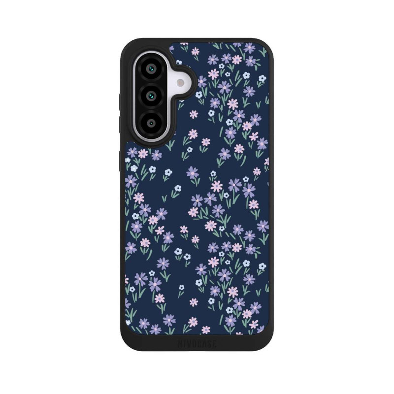 Galaxy A56 5G NIVOpure Thème Floral Bleu Foncé