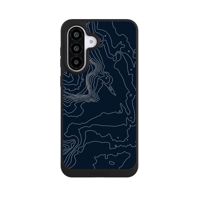 Galaxy A56 5G NIVOpure Lignes de Contour de Montagne Sombres
