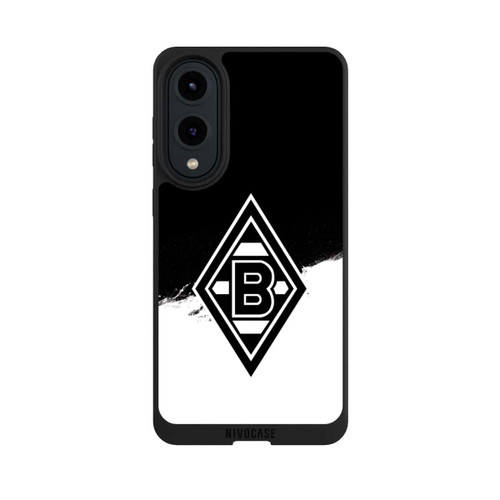 Samsung Galaxy S25 Edge NIVOpure Borussia Scratch Schwarz-Weiss