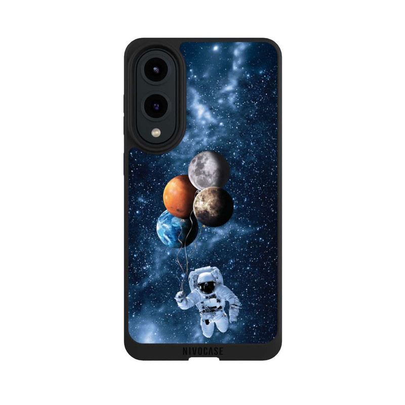 Galaxy S25 Edge NIVOpure Astronaute avec des Planètes