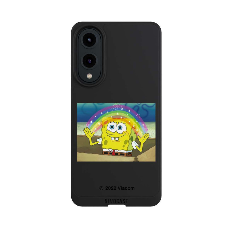 Galaxy S25 Edge NIVOpure Spongebob - Regenbogen Meme transparent