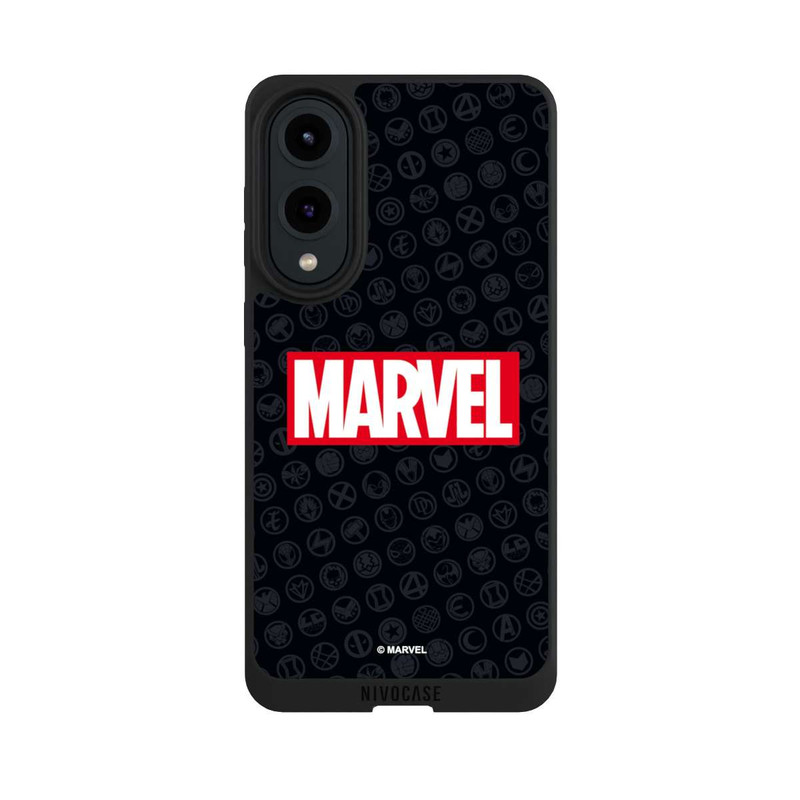 Galaxy S25 Edge NIVOpure Marvel Logo Noir Rouge