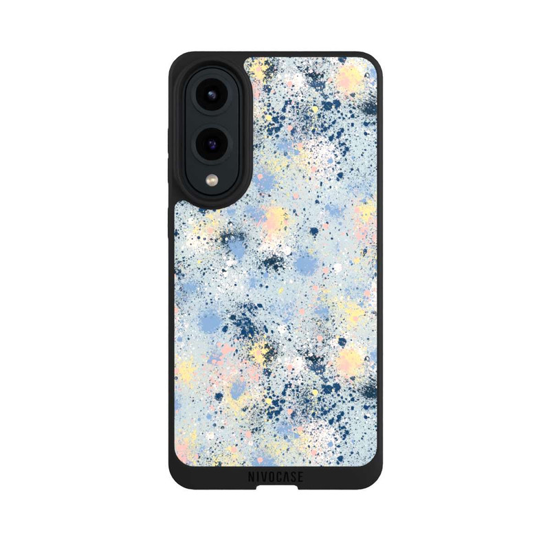 Galaxy S25 Edge NIVOpure Tintentropfen Staub Textur Blau