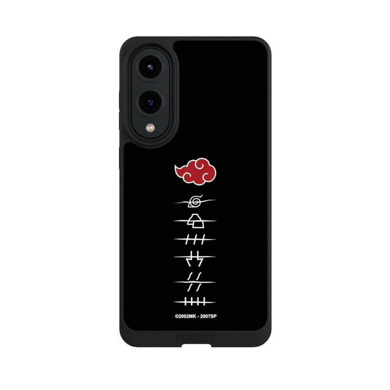 Galaxy S25 Edge NIVOpure Symboles des membres de l'Akatsuki noirs