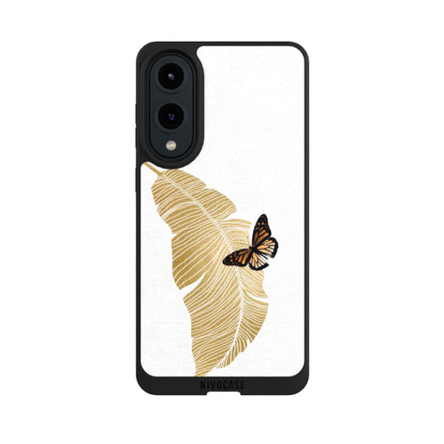 Samsung Galaxy S25 Edge NIVOpure Schmetterling und Palmenblatt