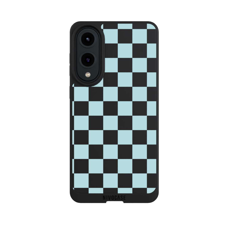 Galaxy S25 Edge NIVOpure Carreaux bleus souples