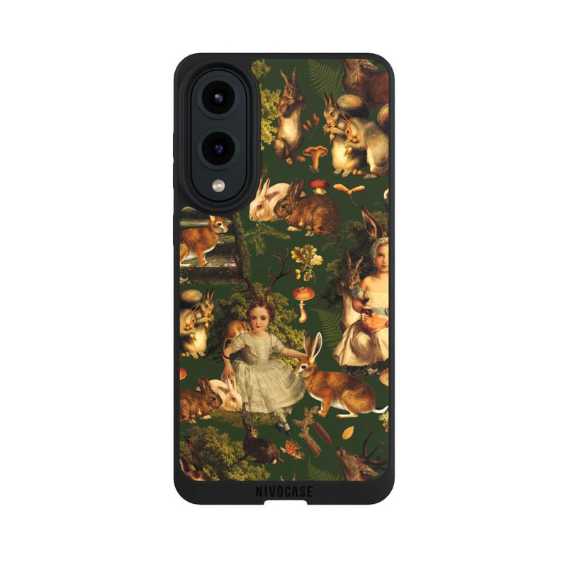Galaxy S25 Edge NIVOpure Fille et animaux dans la forêt